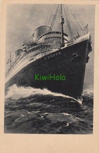 Postcard Ship D Europa Norddeutscher Lloyd Bremen