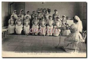 Old Postcard Army emergency Societe military casualties Rue Matignon Miss Gen...