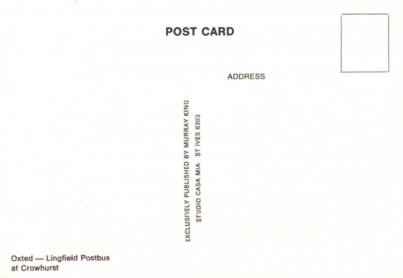 Lingfield Postbus,Crowhurst,England,UK BIN