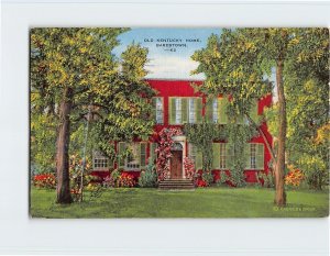 Postcard Old Kentucky Home, Bardstown, Kentucky