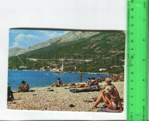 474922 1984 year Yugoslavia Croatia Baska Voda beach Old RPPC