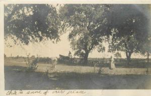 1908 Lodi San Joaquin California Farming Agriculture RPPC Real Photo