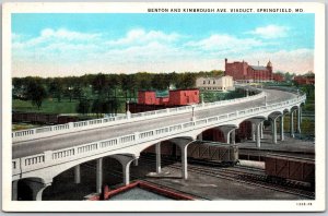 Benton And Kimbrough Avenue Viaduct Springfield Missouri MO Postcard