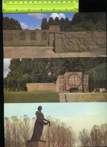 169010 USSR Russia LENINGRAD Memorial Cemetery SET 16 Cards