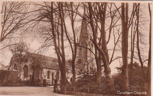 Postcard RPPC Corsham Church UK