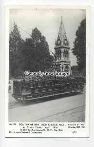 pp1953 - Southampton Toast-Rack No.2 at Clock Tower April 1916 - Pamlin postcard