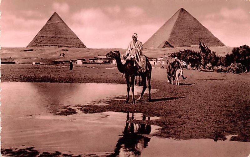 The Pyramids of Giza Egypt, Egypte, Africa Unused 