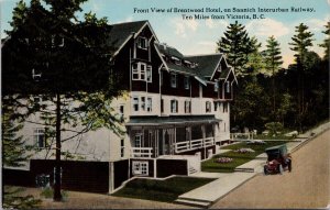 Brentwood Hotel Brentwood Bay Victoria BC Unused Hibben Postcard H29