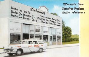 Advertising Postcard; Mountain Dew Sassafras Products, Cotter AR Delivery Wagon