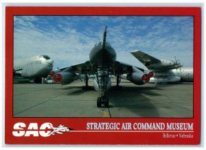 c1950 Strategic Air Command SAC Museum Fighter Jet Bellevue Nebraska NE Postcard