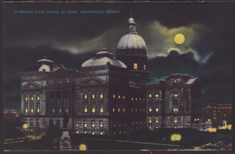 State Capitol at Night,Indianapolis,IN