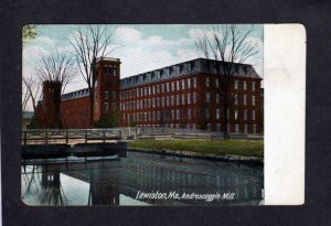 ME Androscoggin Mill Factory Plant Lewiston Maine Vintage UDB Postcard