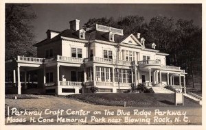 Blowing Rock North Carolina Parkway Craft Center Real Photo Postcard AA44893