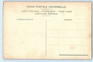 Naples Campania Italy Postcard Moonlight and Vesuvio Eruption Scene c1910