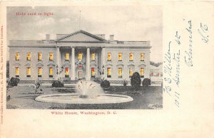 J16/ Washington D.C. Postcard c1910 HTL Hold-To-Light White House 174