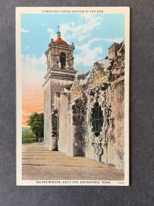 San Jose Second Mission San Antonio TX Litho Postcard H1168083700