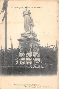 Statue de l' Imperatrice Josephine Fort-de-France Martinique Unused 