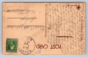 K18/ Howard South Dakota Postcard RPPC c1910 Birdseye View 140