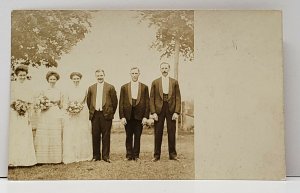 RPPC Edwardian Wedding Party c1910 Postcard G6