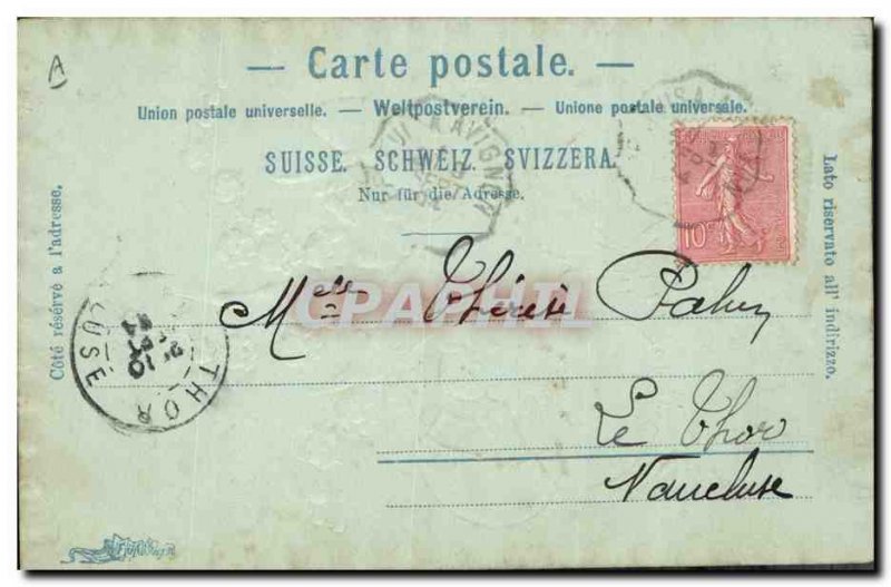 Postcard Old Elf Fantasy Bird Egg