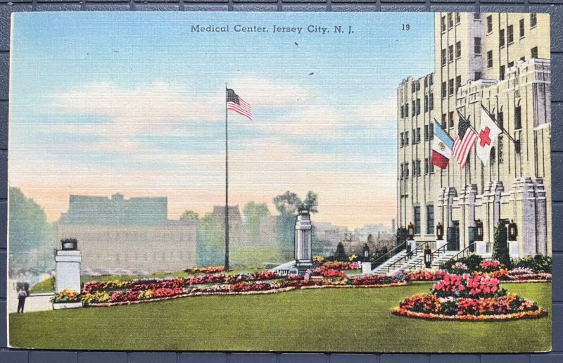 Vintage Postcard 1930-1945 Medical Center Jersey City New Jersey