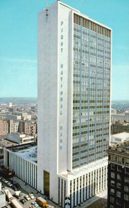 Vintage Postcard First National Bank Building Imposing Structure Denver Colorado