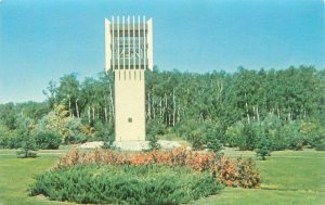 North Dakota  Bell Tower at International Peace Garden Vintage Chrome Postcard