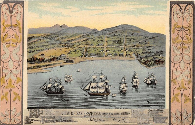 G48/ San Francisco California Postcard c1910 View 1846 Boats Ships