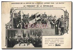 Old Postcard Remembrance of the Journal of July 14, The Morning President of ...