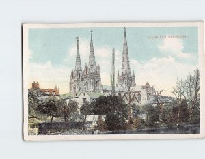 Postcard Lichfield Cathedral Lichfield England