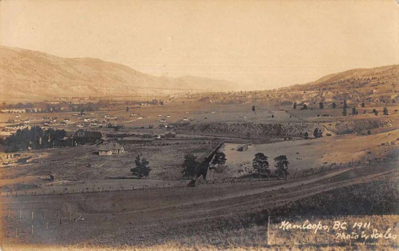 Kamloops British Columbia Canada Scenic View Real Photo Vintage Postcard AA1368