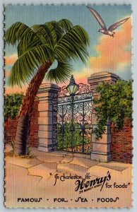 Charleston  South Carolina  Henry's Restaurant   Postcard