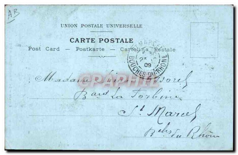 Old Postcard Fantasy Illustrator Cannes old tricks