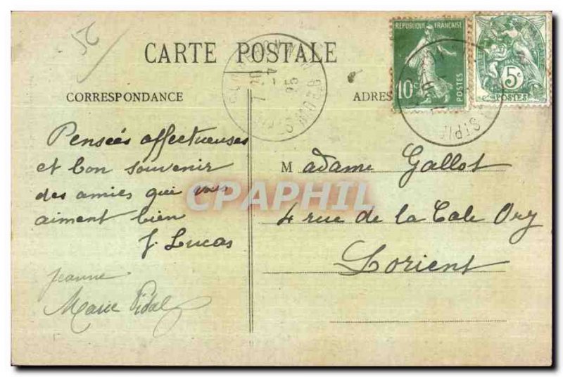 Old Postcard Quiberon St Pierre Arch Cave Kergroix