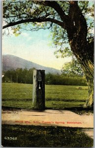 Turner's Spring, Bethlehem White Mountains NH c1911 Vintage Postcard I25