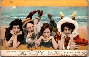 Billy Bashful and Cousins, Asbury Park NJ Undivided Back Vintage Postcard O48