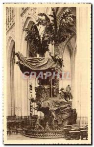 Old Postcard Louvain St. Peter's Church Chair