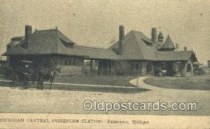 Central Depot, Kalamazoo, MI, Michigan USA Train Railroad Station Depot 1909 ...