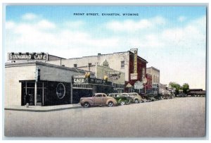 1949 Florsheim Shoes Hotel Front Street Evanston Wyoming WY Unposted Postcard