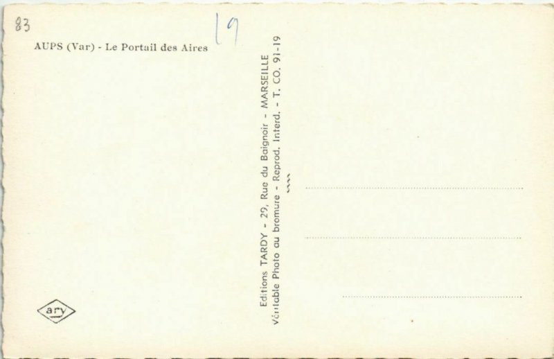 CPA AUPS Le Portail des Aires (1111405)