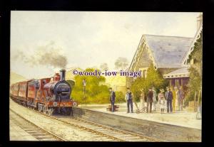 ry1673 - Midland Railway Class 1P No.237 at Bitton, Artist - Alan Ward- postcard