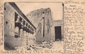 Egypt 1903 Karnak vintage postcard C312