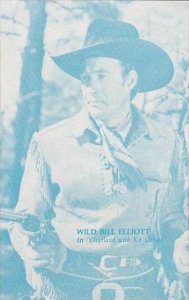 Cowboy Actor Wild Bill Elliott Vintage Arcade Card