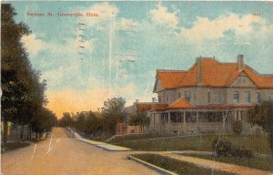 J12/ Greenville Ohio Postcard c1910 Switzer Street Homes 110