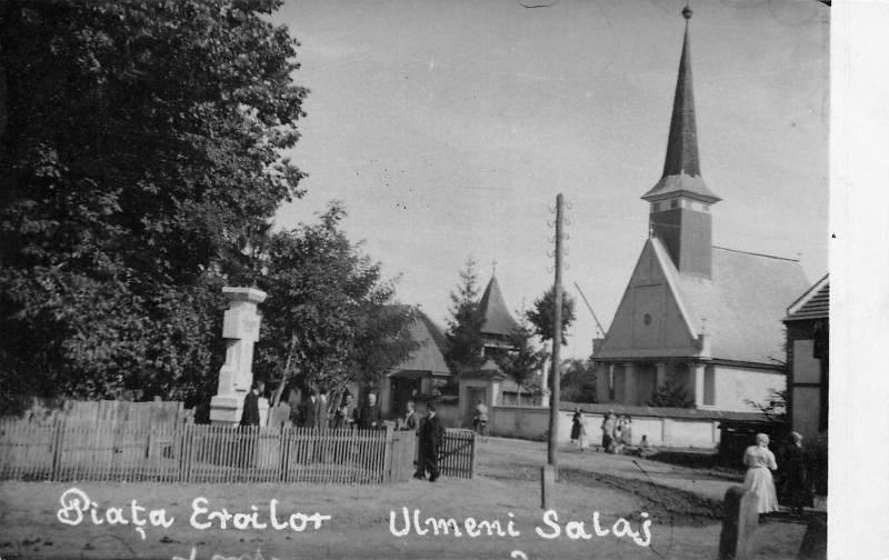 B72070 Ulmeni Salaj Piata eroilor real photo Sulelmed  romania