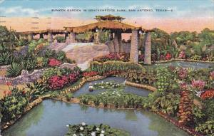 Sunken Garden In Brackenridge Park San Antonio Texas 1943