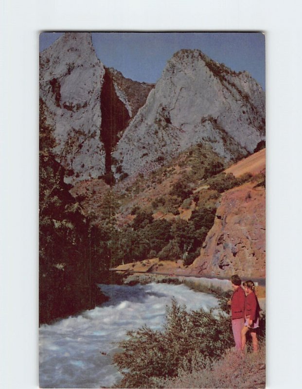 Postcard Kings Canyon on the south fork of Kings River California USA