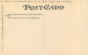 Bell Great Falls Inn Ruins C-1905 Washington Old Dominion Railroad Postcard 19