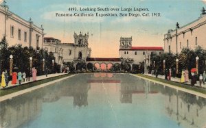 1915 Panama-California Exposition San Diego Large Lagoon Postcard