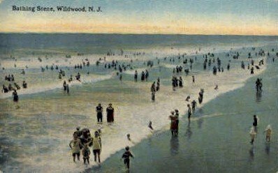 Bathing Scene in Wildwood, New Jersey